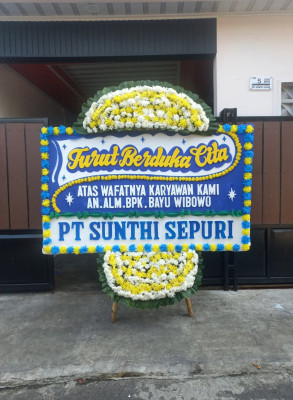 Papan Bunga Duka di Dampit